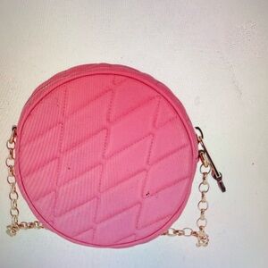 Pink Quilted Shoulder Bag